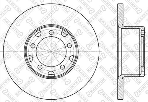 Stellox 6020-3311-SX - Спирачен диск vvparts.bg