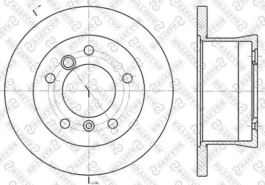 Stellox 6020-3336-SX - Спирачен диск vvparts.bg