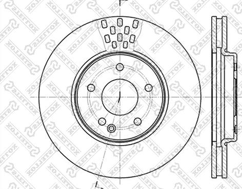 Stellox 6020-3332V-SX - Спирачен диск vvparts.bg