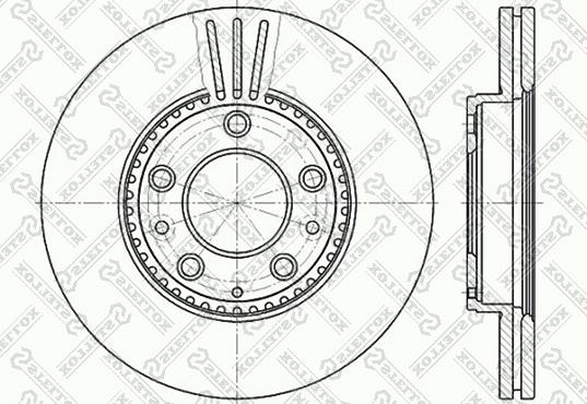 Stellox 6020-3245V-SX - Спирачен диск vvparts.bg