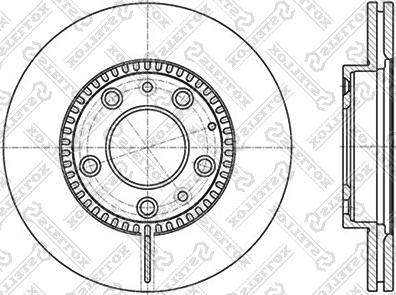 Stellox 6020-3241V-SX - Спирачен диск vvparts.bg