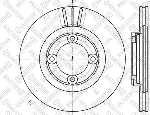 Stellox 6020-3219V-SX - Спирачен диск vvparts.bg