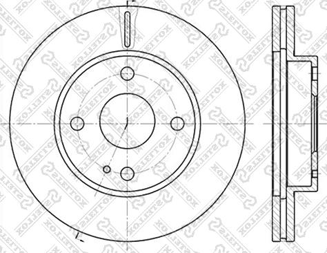 Stellox 6020-3232V-SX - Спирачен диск vvparts.bg