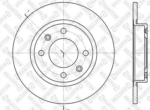 Stellox 6020-3716-SX - Спирачен диск vvparts.bg