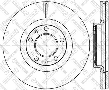 Stellox 6020-3723V-SX - Спирачен диск vvparts.bg