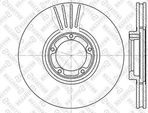 Stellox 6020-2531V-SX - Спирачен диск vvparts.bg