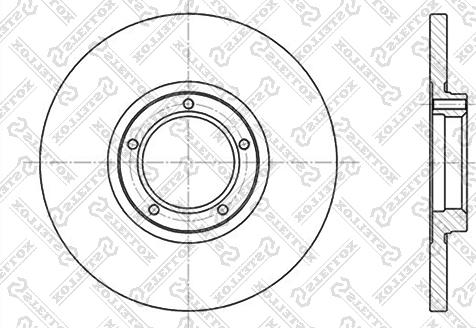 Stellox 6020-2523-SX - Спирачен диск vvparts.bg