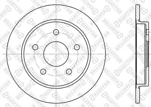 Stellox 6020-2522-SX - Спирачен диск vvparts.bg