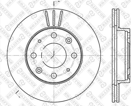 IPS Parts IBT-1413 - Спирачен диск vvparts.bg