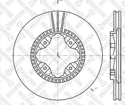 Stellox 6020-2618V-SX - Спирачен диск vvparts.bg