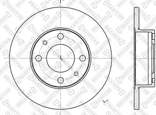 Stellox 6020-2302-SX - Спирачен диск vvparts.bg