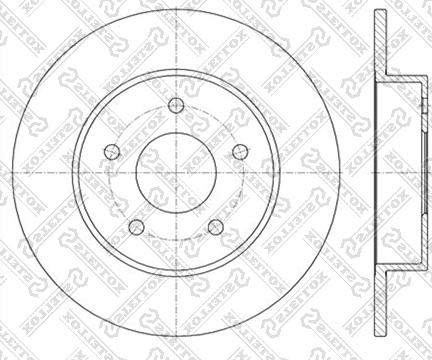 Stellox 6020-2257-SX - Спирачен диск vvparts.bg