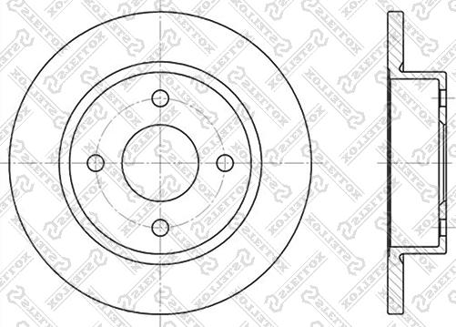 Stellox 6020-2237-SX - Спирачен диск vvparts.bg