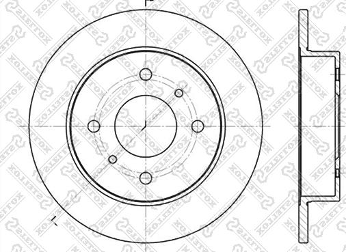 Stellox 6020-2229-SX - Спирачен диск vvparts.bg