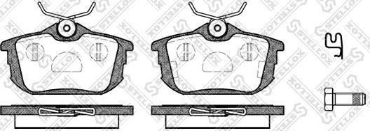 Stellox 616 002B-SX - Комплект спирачно феродо, дискови спирачки vvparts.bg