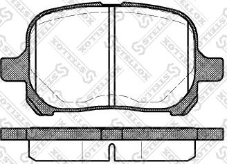 Stellox 632 000-SX - Комплект спирачно феродо, дискови спирачки vvparts.bg