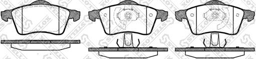 Stellox 629 000B-SX - Комплект спирачно феродо, дискови спирачки vvparts.bg