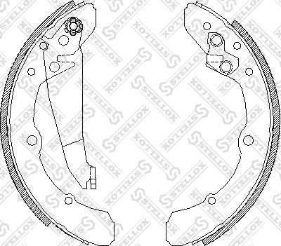 Stellox 059 100-SX - Комплект спирачна челюст vvparts.bg