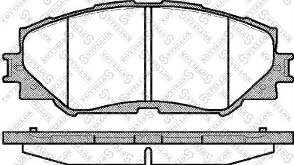 Stellox 001 089B-SX - Комплект спирачно феродо, дискови спирачки vvparts.bg