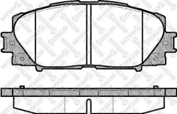 Stellox 002 009-SX - Комплект спирачно феродо, дискови спирачки vvparts.bg