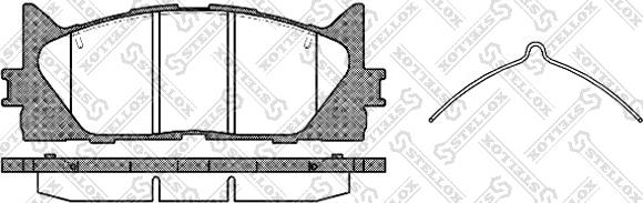 Stellox 002 007-SX - Комплект спирачно феродо, дискови спирачки vvparts.bg