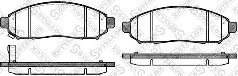 Stellox 002 014-SX - Комплект спирачно феродо, дискови спирачки vvparts.bg