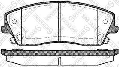 CAR SBB101042 - Комплект спирачно феродо, дискови спирачки vvparts.bg