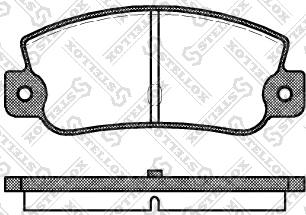 VECO VA081 - Комплект спирачно феродо, дискови спирачки vvparts.bg