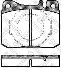 Stellox 021 040-SX - Комплект спирачно феродо, дискови спирачки vvparts.bg
