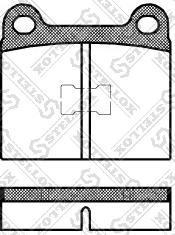 Stellox 028 000-SX - Комплект спирачно феродо, дискови спирачки vvparts.bg