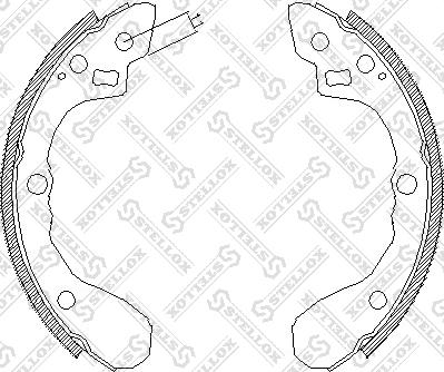 Stellox 071 100-SX - Комплект спирачна челюст vvparts.bg