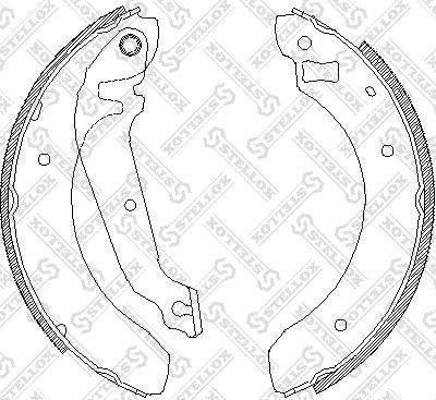 Stellox 073 100-SX - Комплект спирачна челюст vvparts.bg