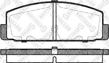 Stellox 190 030BL-SX - Комплект спирачно феродо, дискови спирачки vvparts.bg