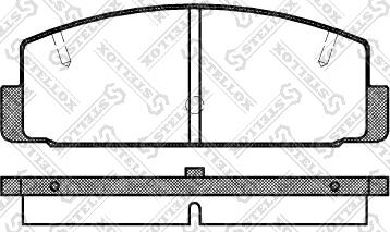 Stellox 190 020-SX - Комплект спирачно феродо, дискови спирачки vvparts.bg