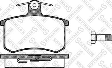 Stellox 146 000-SX - Комплект спирачно феродо, дискови спирачки vvparts.bg