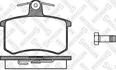 Stellox 146 010-SX - Комплект спирачно феродо, дискови спирачки vvparts.bg