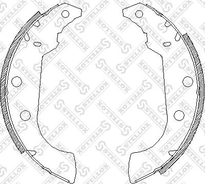 Stellox 146 101-SX - Комплект спирачна челюст vvparts.bg