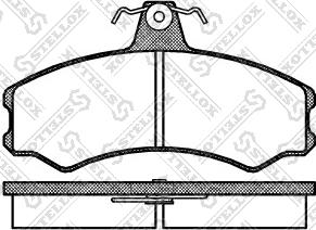 Stellox 154 002-SX - Комплект спирачно феродо, дискови спирачки vvparts.bg