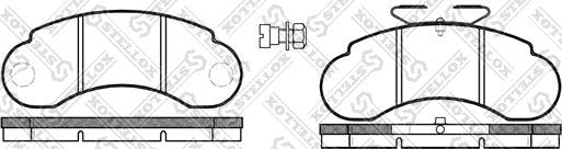 Stellox 153 020-SX - Комплект спирачно феродо, дискови спирачки vvparts.bg