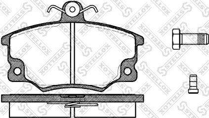 Stellox 157 004-SX - Комплект спирачно феродо, дискови спирачки vvparts.bg