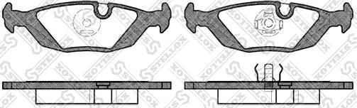 Stellox 166 010B-SX - Комплект спирачно феродо, дискови спирачки vvparts.bg