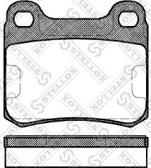 Stellox 168 000-SX - Комплект спирачно феродо, дискови спирачки vvparts.bg