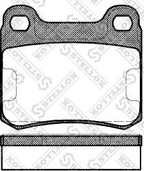 Stellox 168 010-SX - Комплект спирачно феродо, дискови спирачки vvparts.bg