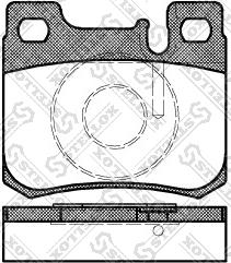 Stellox 168 020B-SX - Комплект спирачно феродо, дискови спирачки vvparts.bg