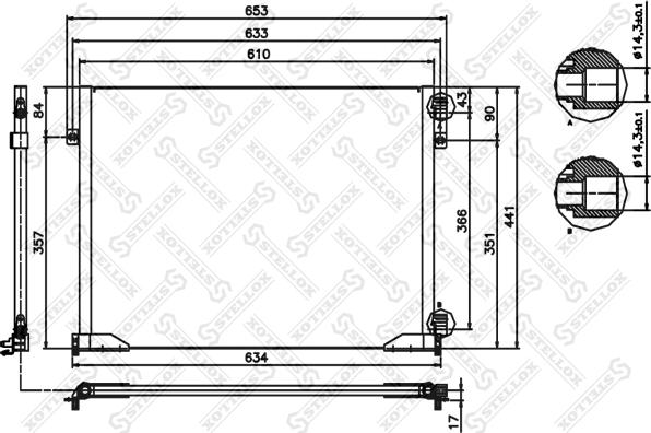 Stellox 10-45479-SX - Кондензатор, климатизация vvparts.bg