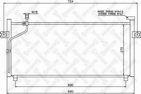 Stellox 10-45475-SX - Кондензатор, климатизация vvparts.bg