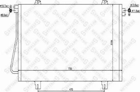 Stellox 10-45470-SX - Кондензатор, климатизация vvparts.bg