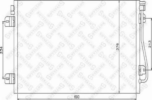 Stellox 10-45471-SX - Кондензатор, климатизация vvparts.bg