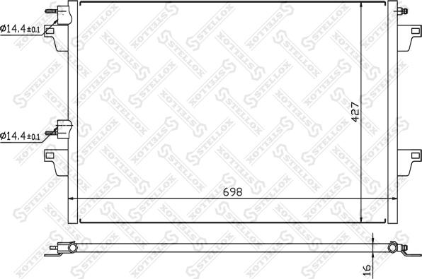 Stellox 10-45505-SX - Кондензатор, климатизация vvparts.bg