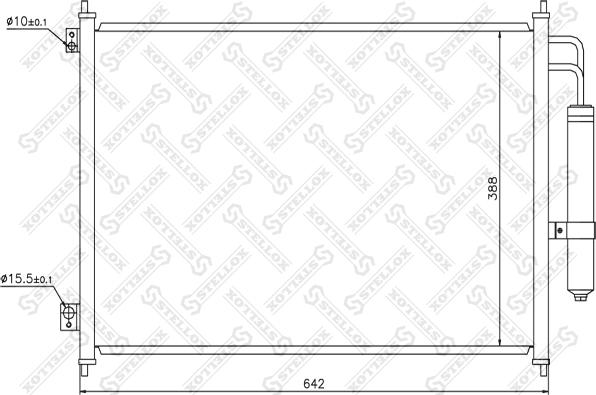 Stellox 10-45585-SX - Кондензатор, климатизация vvparts.bg